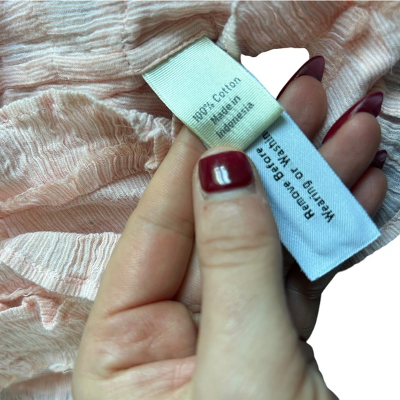 J. Crew Collection Strapless Ruffled Dress in Light Peach Pink Size Large - Picture 7 of 8